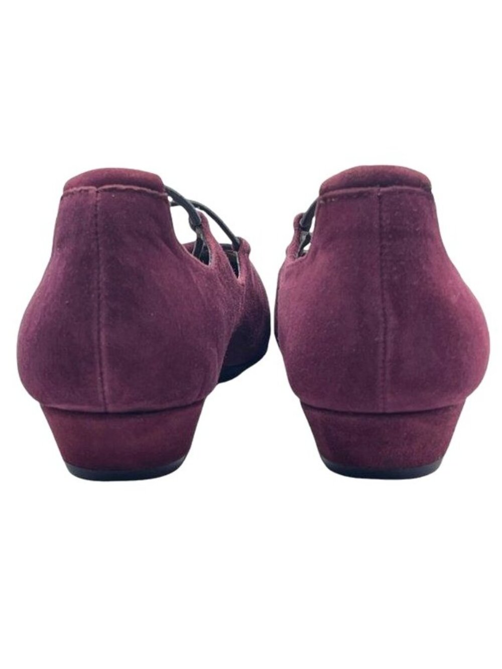 RTL ARRAY Echo Wedge Slip-On Ballet Shoes - Wine Suede Leather- Size 7.5 - Picture 3 of 14